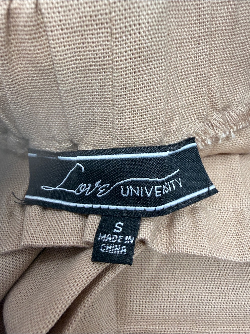 Love University Women’s Casual  Elastic Waist Cargo Pants - with pockets Small - Picture 5 of 9